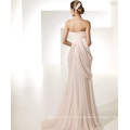 Empire Sheath Column Sweetheart Chapel Train Chiffon Draped Ruffled Wedding Dress